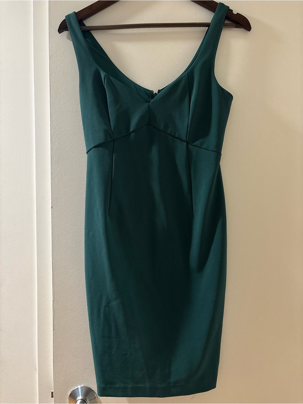 Dynamite Deep Teal Midi Sheath Dress